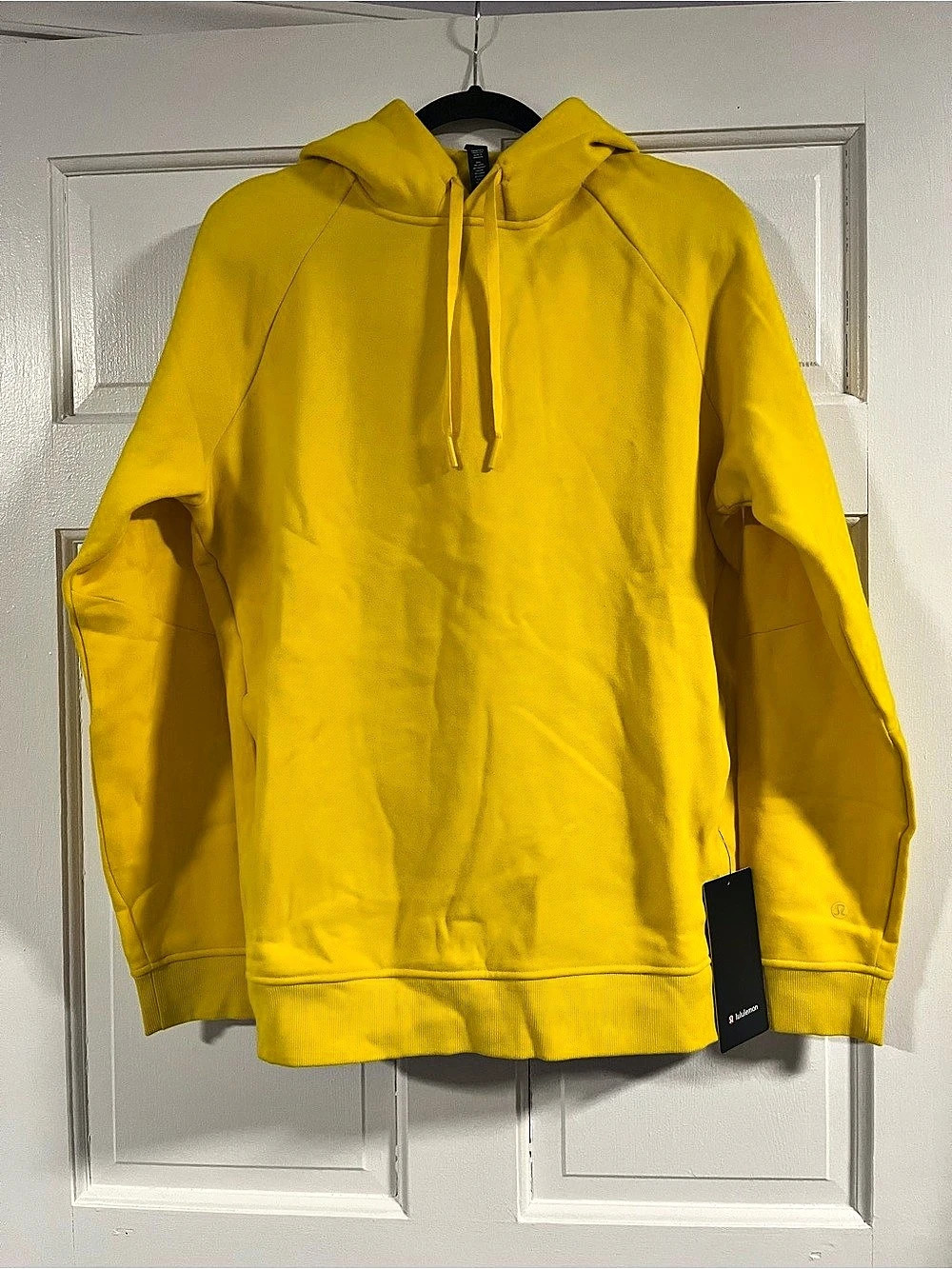 lululemon Classic Fleece Pullover Hoodie Yellow Large